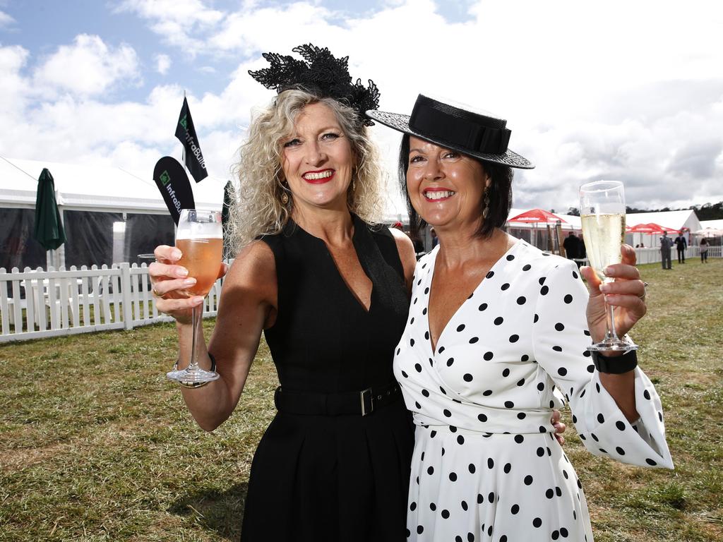 All the action from the Launceston Cup from Mowbray Racecourse. Annette Pask and Tamara Webb. Picture: Zak Simmonds