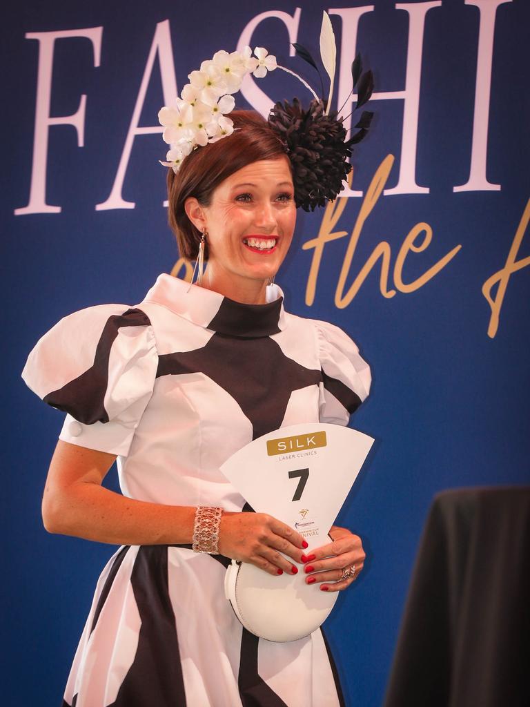 Allison Harvey at the 2021 Darwin Cup Carnival Derby Day. Picture: Glenn Campbell