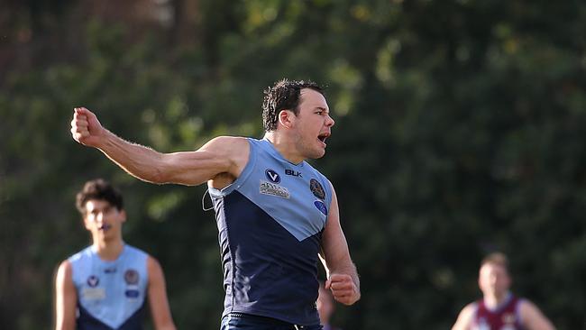 Old Camberwell showed plenty of fight in its loss to Williasmtown CYMS. Picture : Ian Currie