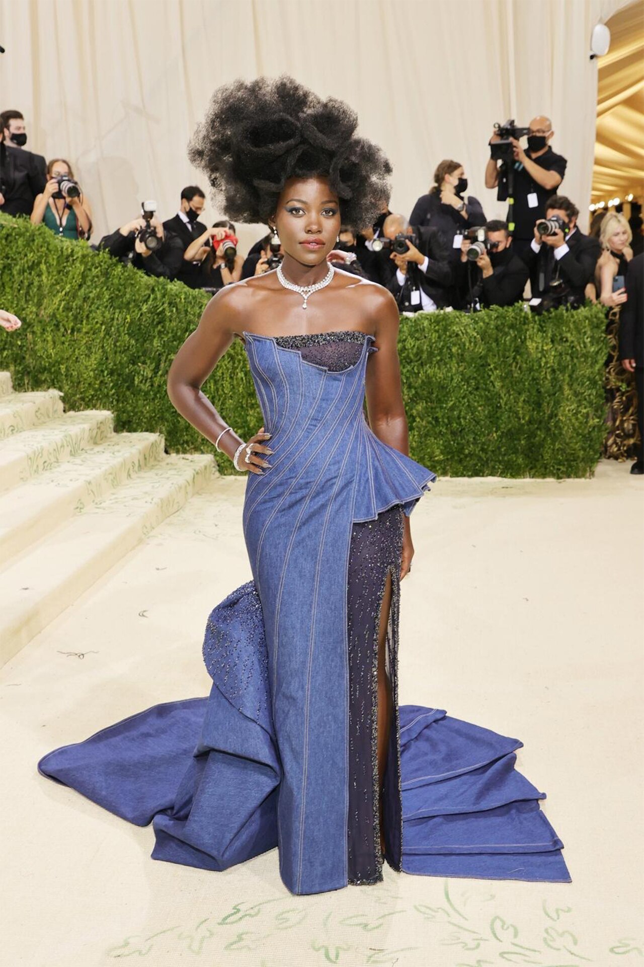 Lupita Nyong’o attends the 2021 Met Gala.