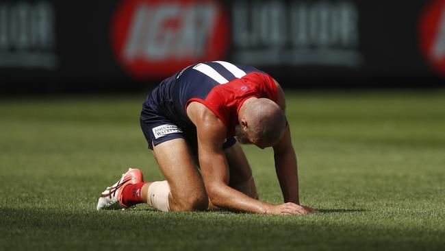 Max Gawn copped plenty of treatment off the ball against Port Adelaide.