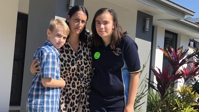 Neighbours Max Lindsay, Susie Abrahams and Jessica Lindsay. Picture: Annie Perets.