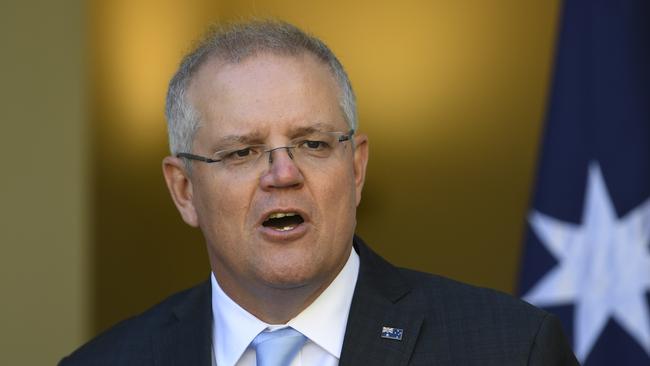 Scott Morrison in Canberra on Monday. Picture: AAP