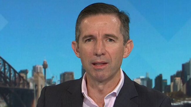 Simon Birmingham on Insiders. Picture: ABC