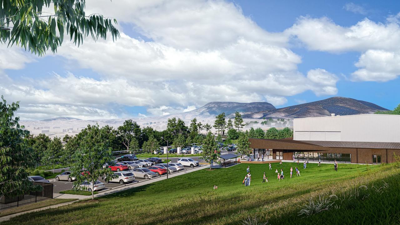 Artist impressions of a new $28m Glenorchy Sports Centre at Claremont have been lodged with the Glenorchy City Council.