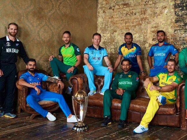 Virat Kohli pic with other World Cup captains