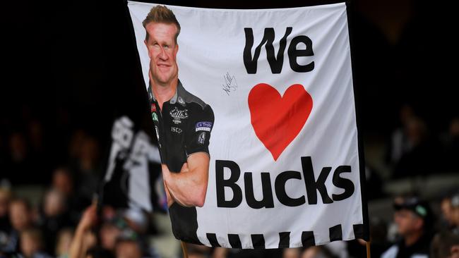 Nathan Buckley needs a spark at the Magpies. Picture: AAP Images