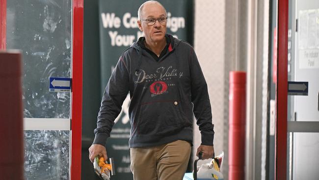 Former PwC CEO Tom Seymour leaves a Bunnings store, days after resigning in the wake of the tax scandal. Picture: Lyndon Mechielsen