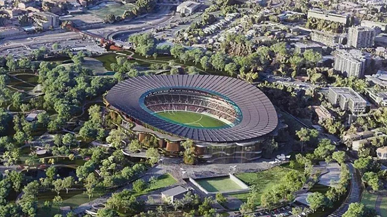 An artist impression of Brisbane Stadium in Victoria Park for Brisbane 2032 Olympics. Source: Queensland Government.