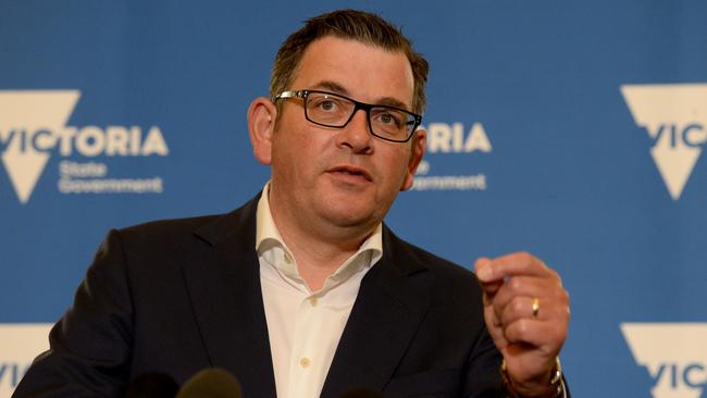 Premier Daniel Andrews is being urged to intervene in a fiery factional war. Picture: Andrew Henshaw