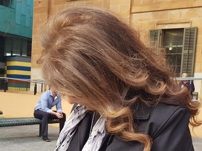 Ibtisam Dimachki outside the Adelaide Magistrates Court, where she is accused of bribery offences. Picture: Sean Fewster.