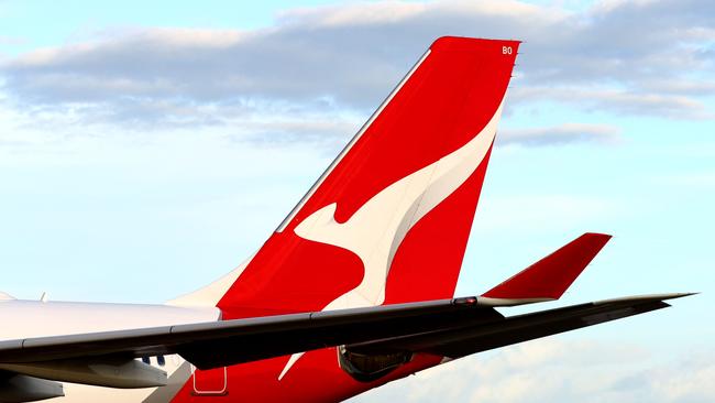 BRISBANE AUSTRALIA THURSDAY 19TH DECEMBER 2024 Generic picture of a QANTAS plane at the Brisbane International Airport Picture David Clark