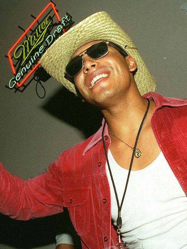 Ariel Reynaga at Surfers Paradise Beer Garden in 2003.