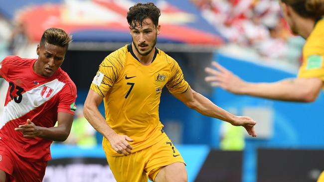 Mathew Leckie is humbled to be in the Socceroos captaincy discussion. Picture: AAP