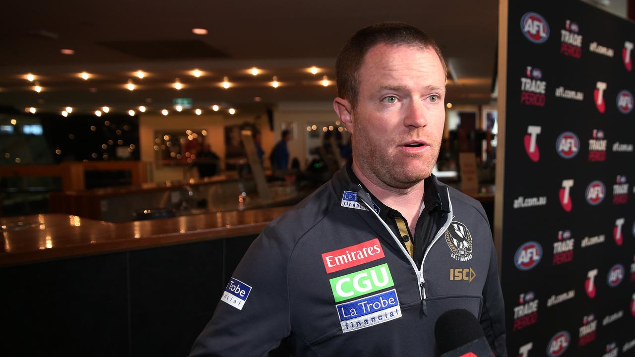 AFL Trade period at Marvel Stadium. Day 1. Collingwood list manager Ned Guy. Picture: Michael Klein.