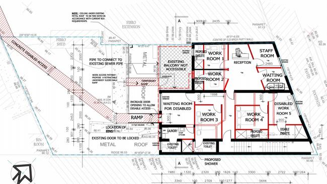 A site plan lodged to the council.