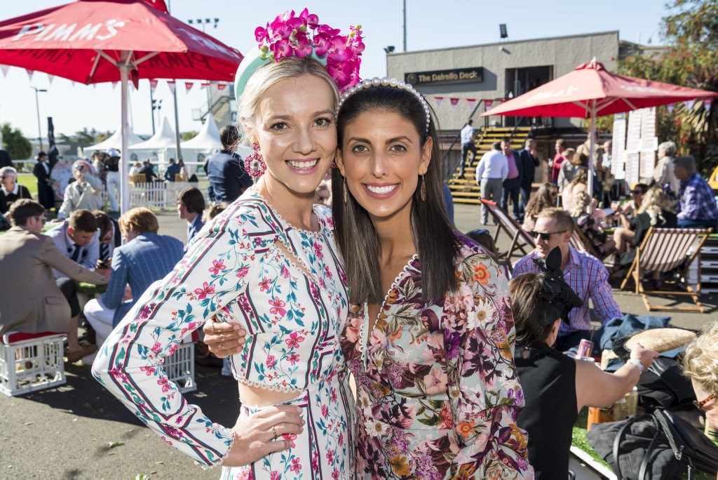 Bre (left) and Natasha McCarthy at Weetwood 2020 at Clifford Park, Saturday, September 26, 2020. Picture: Kevin Farmer