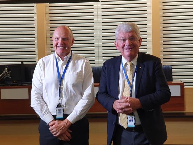 Central Coast interim administrator Dick Persson AM and Acting CEO Rik Hart.