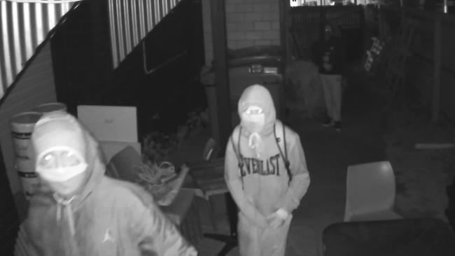 Police are investigating after these men were spotted on CCTV at Queensland Computers.