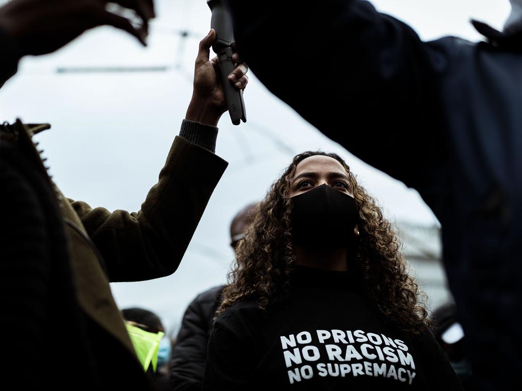 Events across Australia have been organised in solidarity with protests in the United States and to rally against aboriginal deaths in custody in Australia. Picture: Darrian Traynor