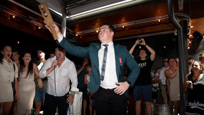 ADF personnel crowd into Darwin pubs to celebrate Anzac Day. Picture: Pema Tamang Pakhrin