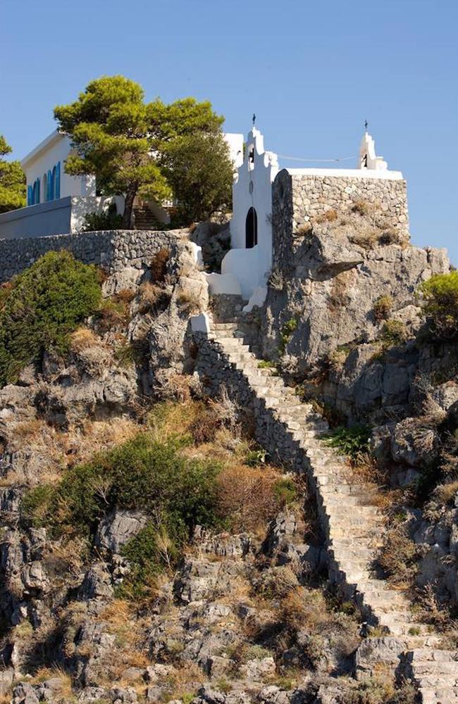 The tiny white chapel used for weddings. Picture: LuxuryItalianIsland.com