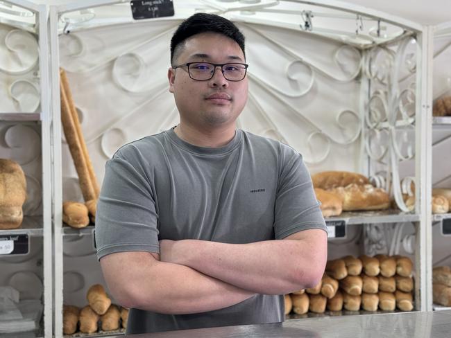 Francis Huynh, 28, is the manager of Belmore Bakery which has been operating for the past nine years. Mr Huynh said local businesses on Belmore Rd were feeling the pain as Metro conversion works have shut down two main parking lots. 01.10.2024 Picture: Canterbury Bankstown Express