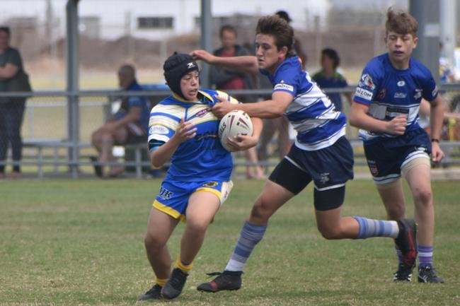 Zane Cavanagh in the Bulldogs v Souths Sharks final in the RLMD U14s division in Mackay. August 14, 2021. Picture: Matthew Forrest