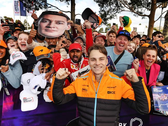 Superfans keen to catch a glimpse of new McLaren driver Oscar Piastri will have to attend on Thursday. Picture: David Caird