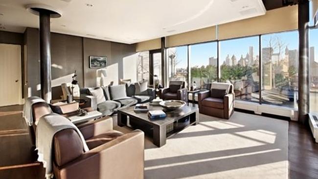 The musician's Soho penthouse is nearly all glass. Picture: The Corcoran Group. 