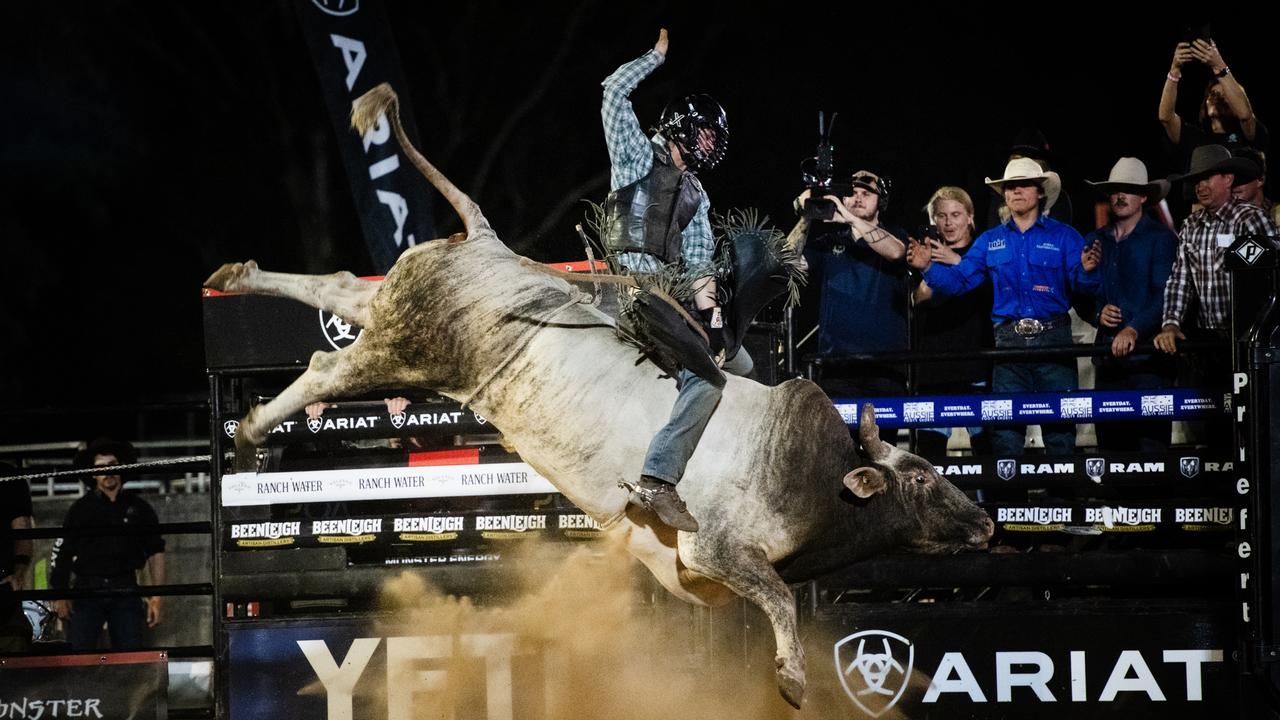 ‘Took a hit to the head’: Pro bull rider rushed to hospital after serious fall