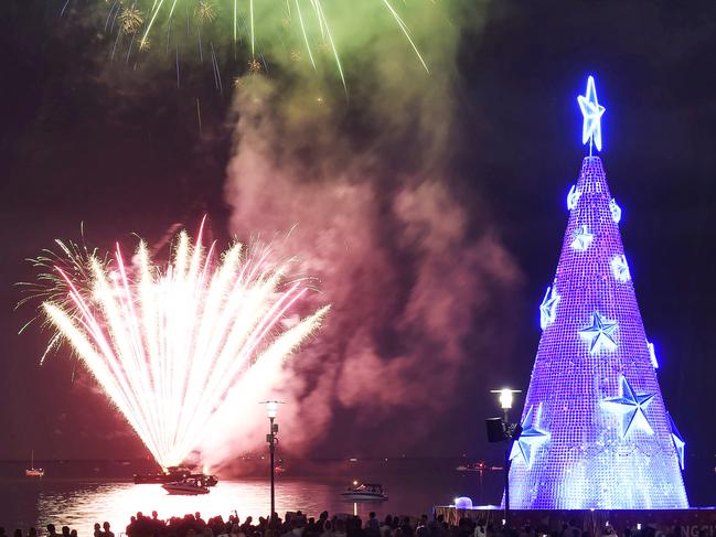 If you’re in Geelong you can head to the Waterfront to catch a glimpse of the fireworks. Pictures: Alan Barber