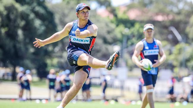 Mack attack! Waratahs winger lets cat out of bag