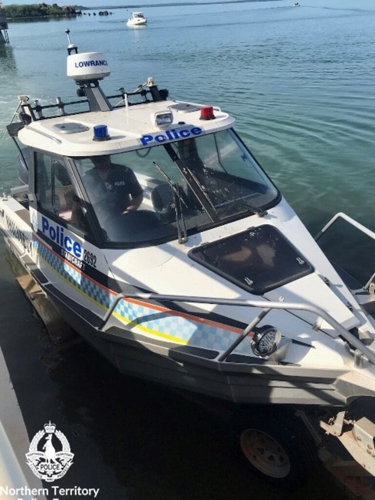 NT Police and St John NT combine to rescue stranded man in Nhulunbuy. Picture: NTPFES