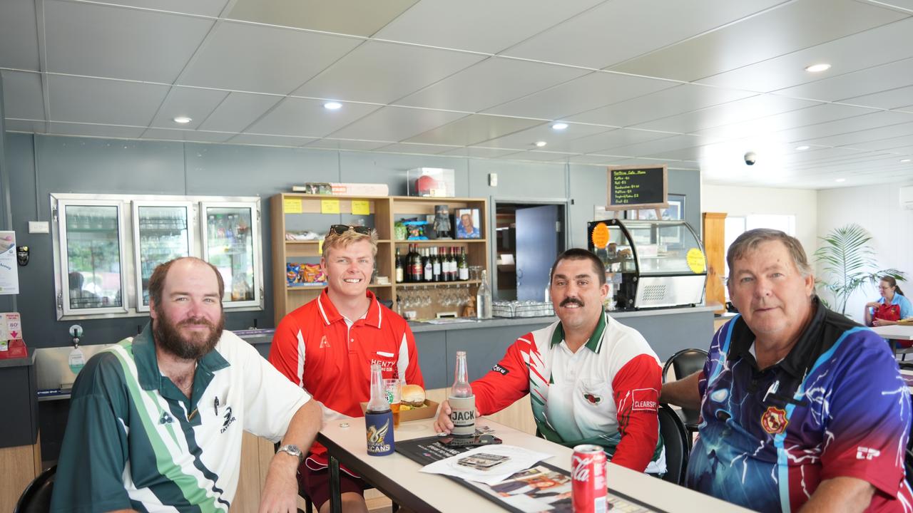 North Toowoomba officially opened at North Toowoomba Bowls club on November 2, 2024. Left to right: Calum Brownie, Sam Harrison, Nathan Morcombe, and Larry Taylor. Photo: Jacklyn O'Brien.