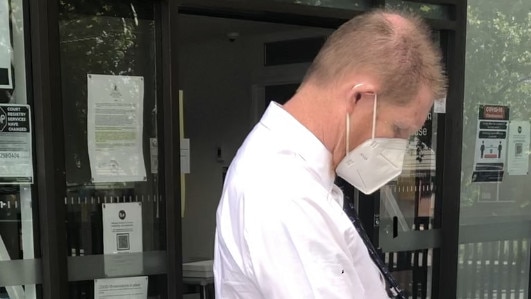 Woy Woy man Patrick Wales leaving Queanbeyan Local Court on November 2. Picture: Eliza Barr