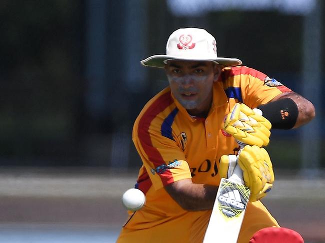 Antum Naqvi made three tons during the Premier Grade home and away season. Picture: NT Cricket.