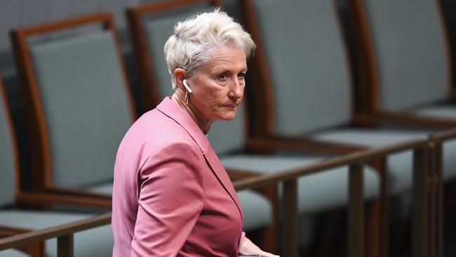 Dr Kerryn Phelps slammed the state government for not reintroducing a mask mandate during the latest Covid wave. Picture: AAP Image/Lukas Coch