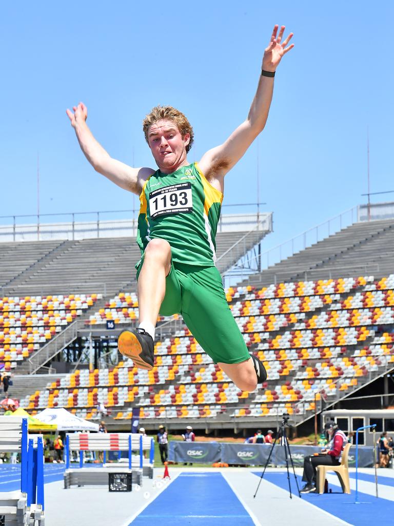 Queensland Representative School Sport track and field championships in Brisbane. Saturday October 12, 2024. Picture, John Gass