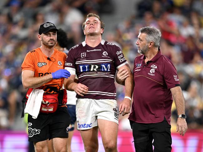 Jake Trbojevic’s Origin dream is over after an ugly head knock. Picture: NRL Imagery