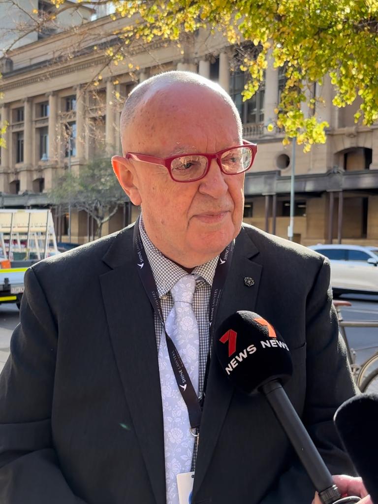 Lawyer Mal Byrne SC speaks after the hearing.
