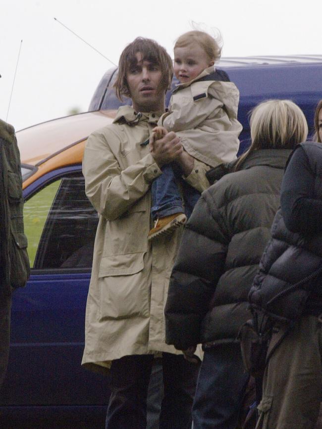 Liam with Gene in London in 2003. Picture: Aura/Getty Images