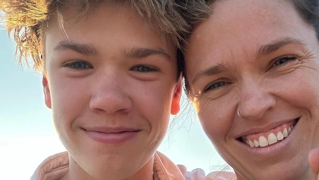 Benjy Weenink, who was killed in a car crash at Second Valley on Sunday, December 10, with his mother Anna. Picture: Facebook