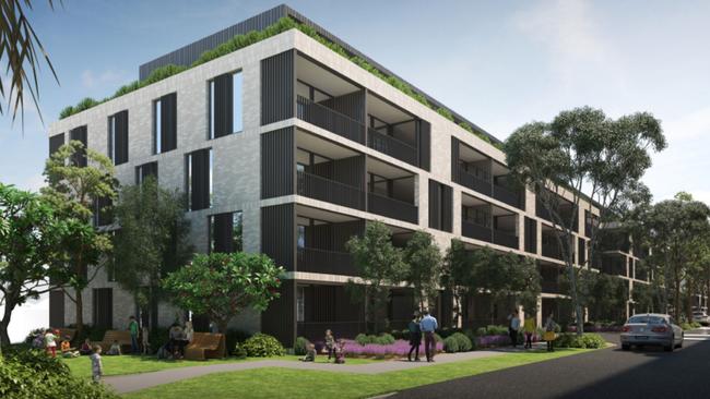 Artist impression of the health precinct in Campsie.