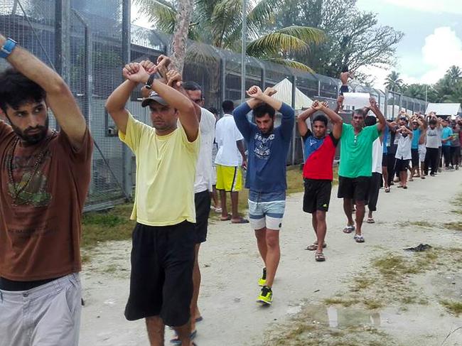 Refugees on Manus Island. Picture: AFP