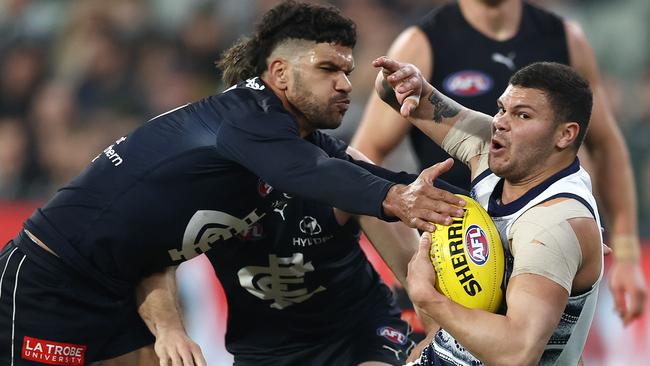 A Covid-positive person attended the MCG clash between Carlton and Collingwood at the MCG. Picture: Michael Klein