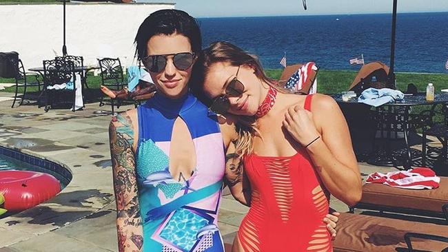 Ruby Rose hangs with latest crush Harley Gusman. Picture: Instagram @harleygusman