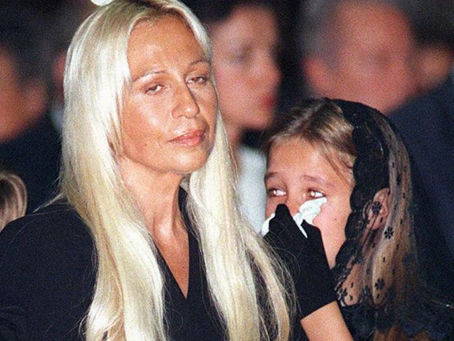 Donatella Versace und Gianni Versace