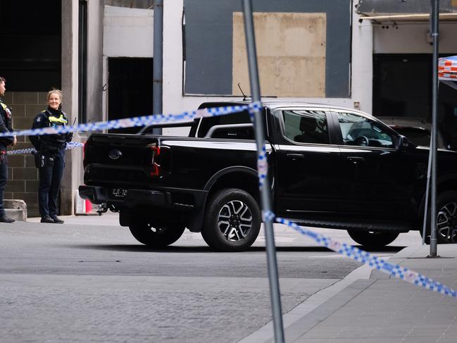 The scene of Keshtiar’s shooting in South Yarra. Picture: Luis Enrique Ascui