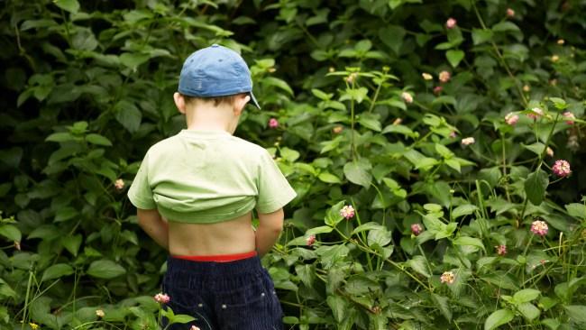 Stop making peeing in public a thing! Source: Getty 